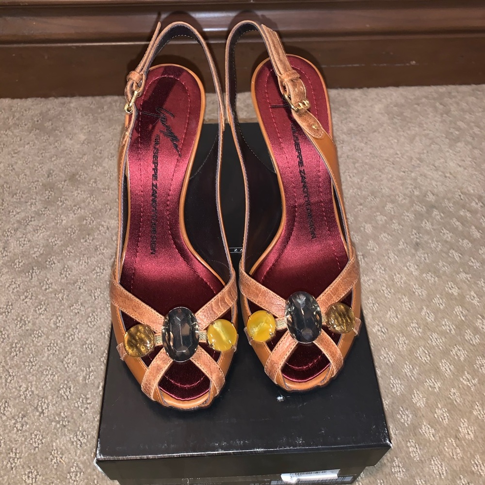 Giuseppe Zanotti camil leather heel